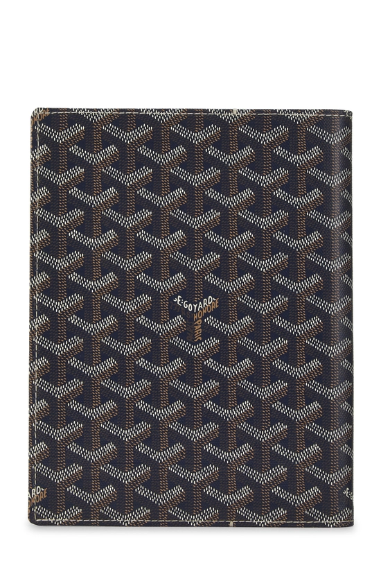 Navy Goyardine Canvas Castiglione Document Cover, , large image number 2