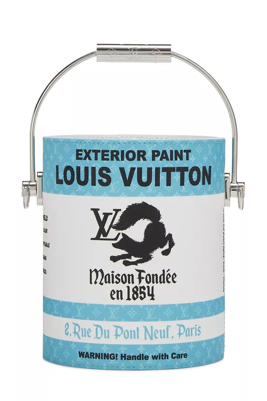 Turquoise Monogram Coated Canvas LV Paint Can, , large image number 0