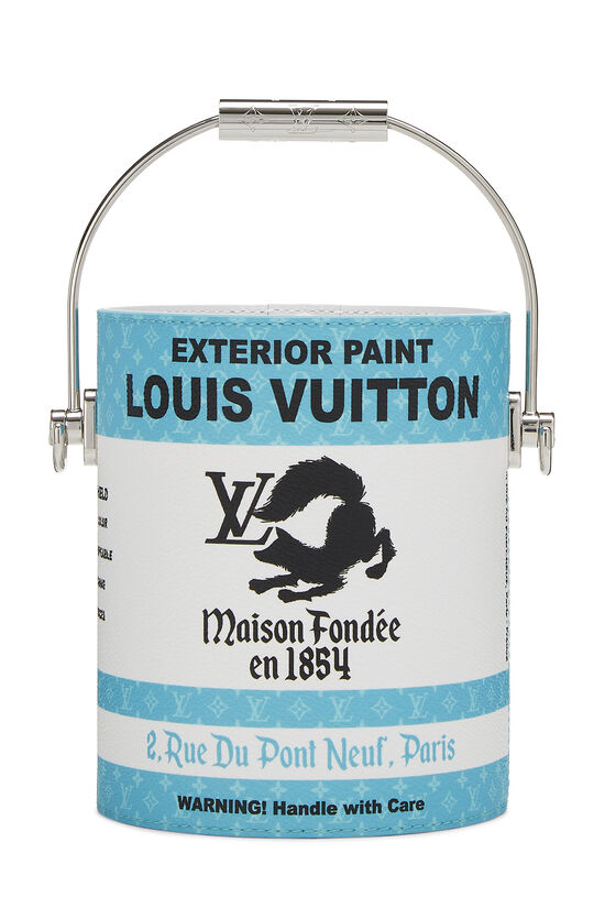 Louis Vuitton Turquoise Monogram Coated Canvas LV Paint Can