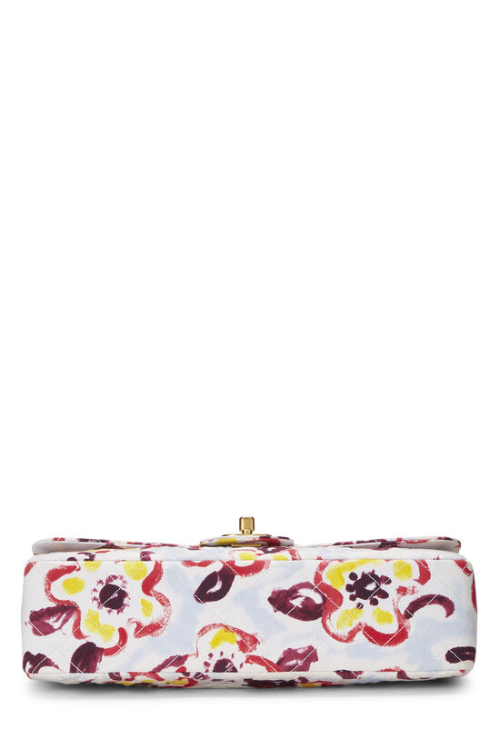 Multicolor Fabric Half Flap Bag Medium, , large image number 4