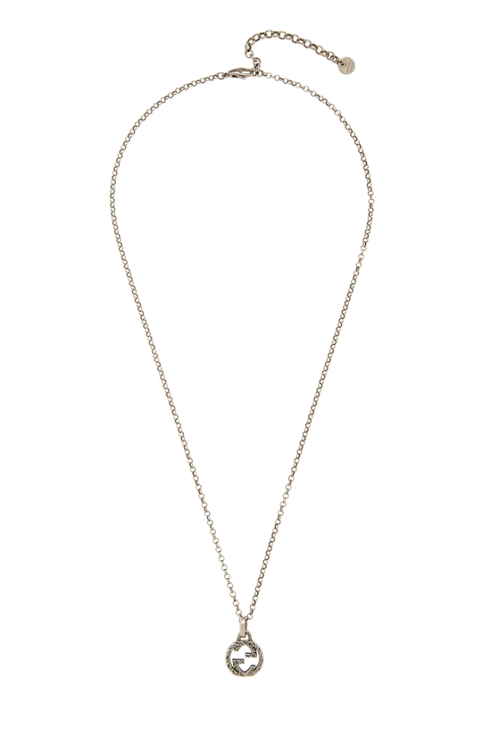 Silver Interlocking GG Necklace Small, , large image number 0