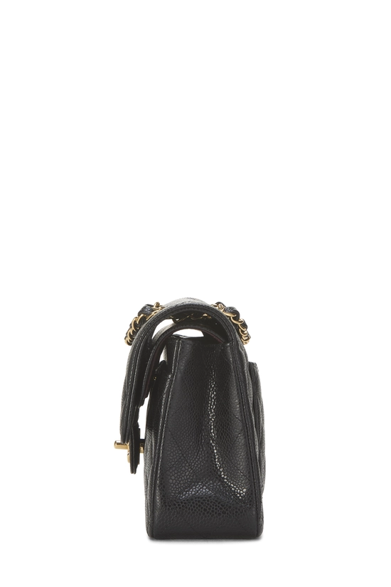 Black Quilted Caviar Classic Double Flap Small, , large image number 2