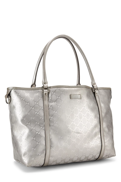 Gucci Silver GG Imprime Supreme Joy Tote Large — photo 2