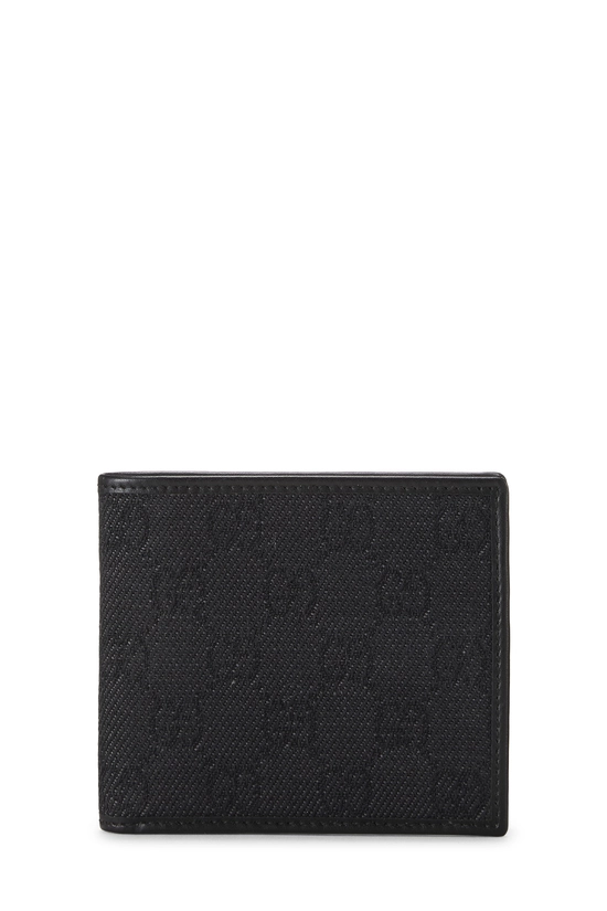 Black GG Canvas Bifold Wallet, , large image number 0