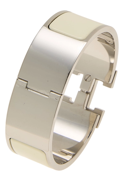 White Enamel Clic-Clac 'H' Wide, , large