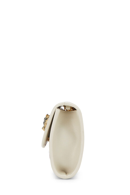 White Leather Web Rajah Shoulder Bag Mini, , large image number 2