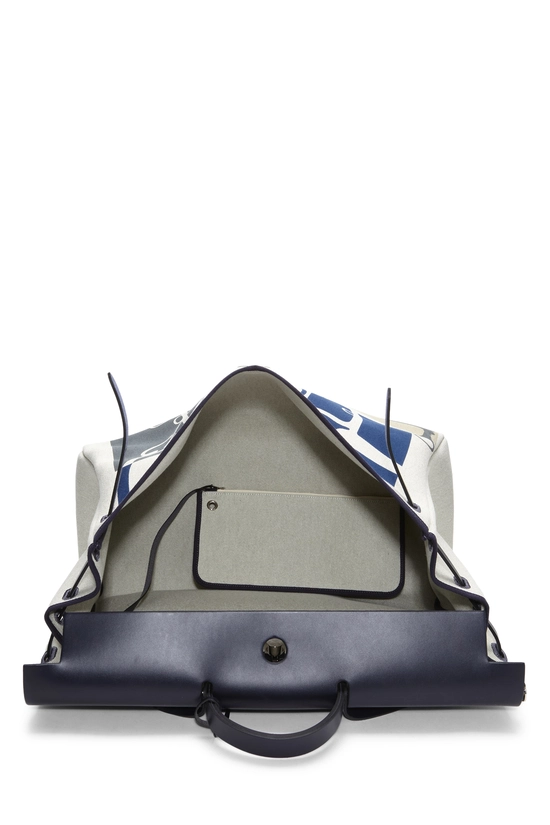Navy Canvas H Plume Herbag Zip Cabine, , large image number 5