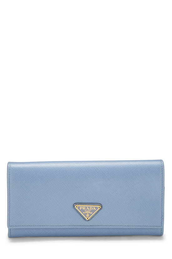 Blue Saffiano Continental Wallet, , large image number 0