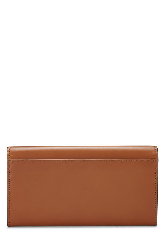 Brown Leather Continental Wallet, , large image number 3