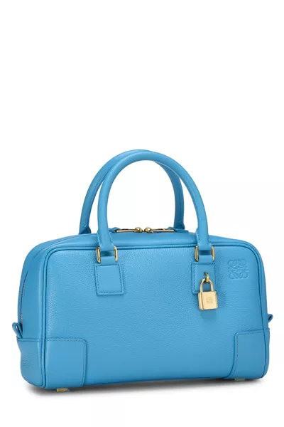 Blue Calfskin Leather Amazona 23, , large