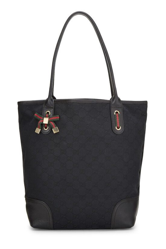 Black GG Canvas Princy Vertical Tote, , large image number 0