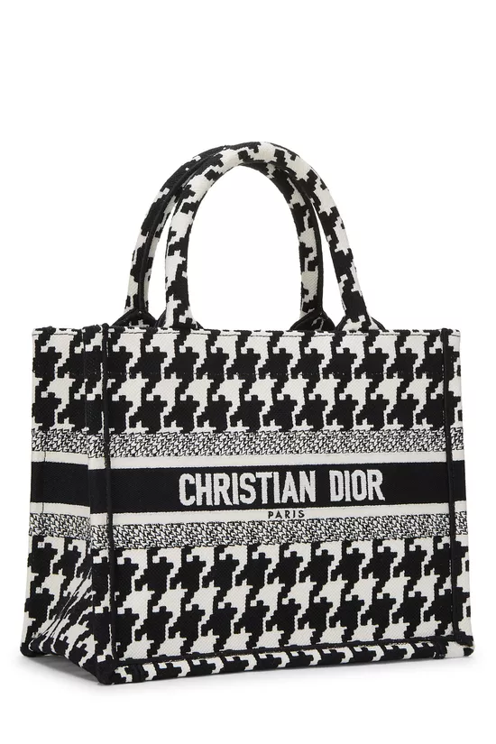 Black & White Houndstooth Book Tote Small, , large image number 1