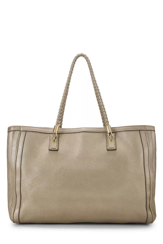 Gold Leather Bella Tote, , large image number 3