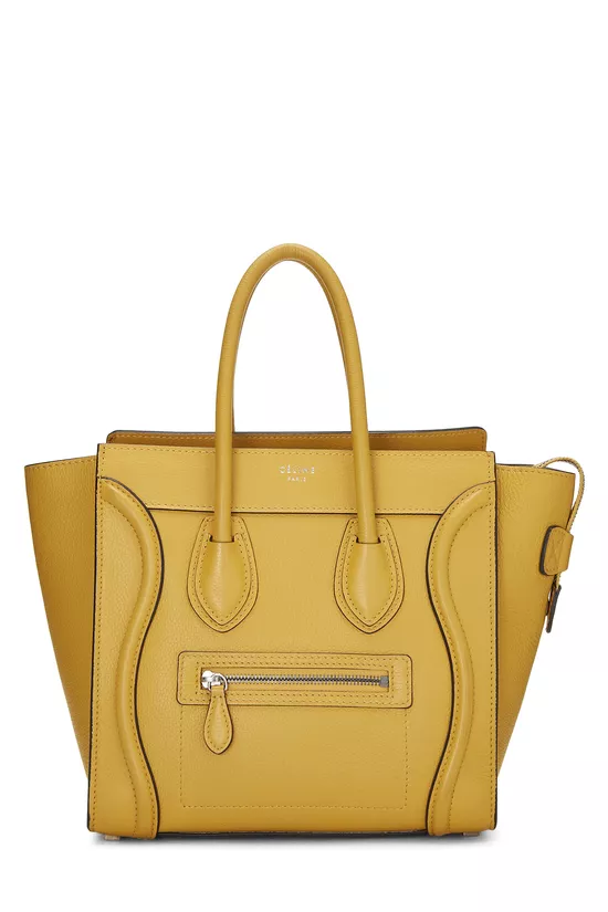 Yellow Leather Luggage Micro, , large image number 0