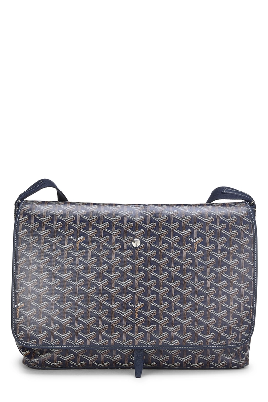 Navy Goyardine Canvas Capetien MM, , large image number 0