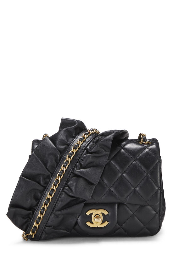 Chanel Black CC Matelasse Lambskin Flap Crossbody - ShopStyle Shoulder Bags