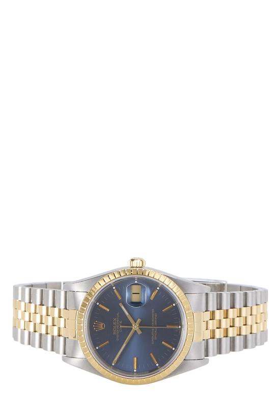 Blue Dial Stainless Steel Oyster Perpetual Datejust 15223 34mm, , large image number 2