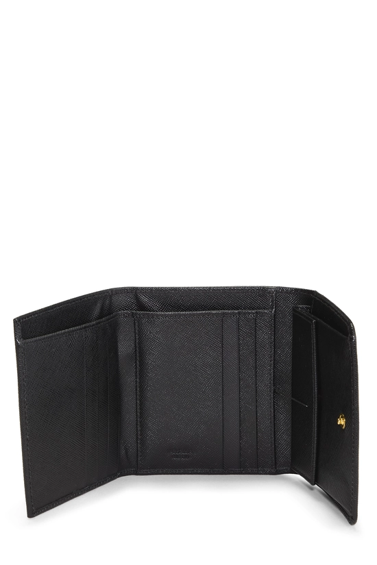 Black Saffiano Snap Compact Wallet, , large image number 3