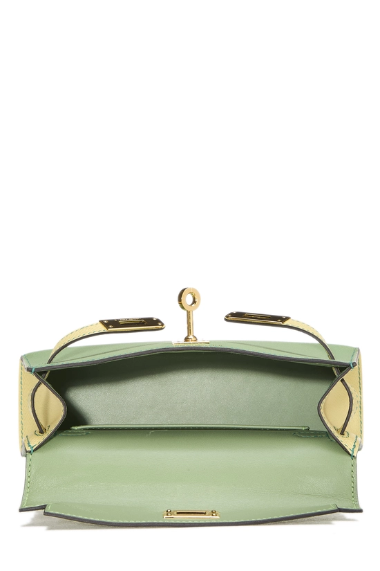 Vert Criquet, Lime Epsom Horseshoe Kelly Sellier 20 Mini NM, , large image number 5