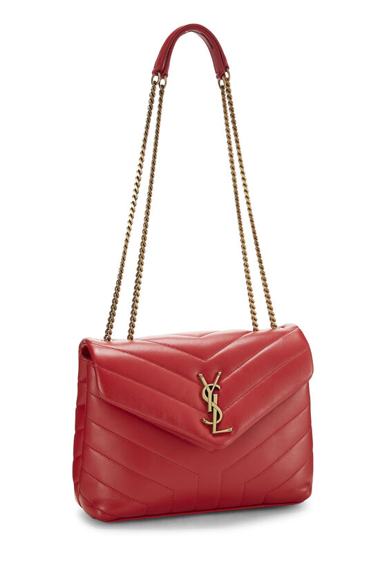 Red Chevron Calfskin Loulou Small, , large image number 2
