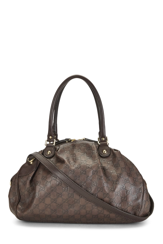 Brown Guccissima Sukey Boston Handbag, , large image number 4