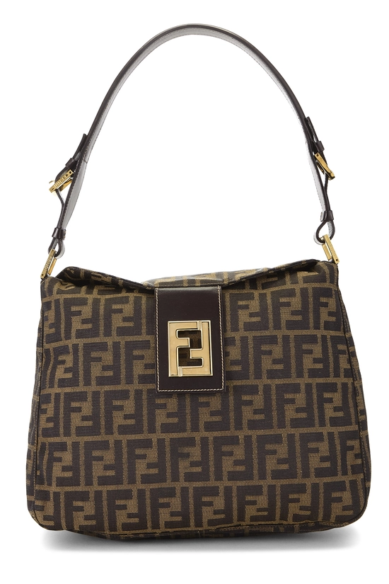 Brown Zucca Canvas Shoulder Bag, , large image number 0