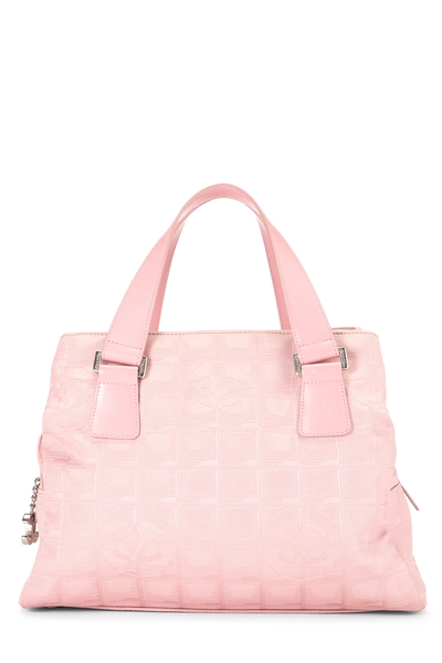Pink Nylon Travel Line Handbag