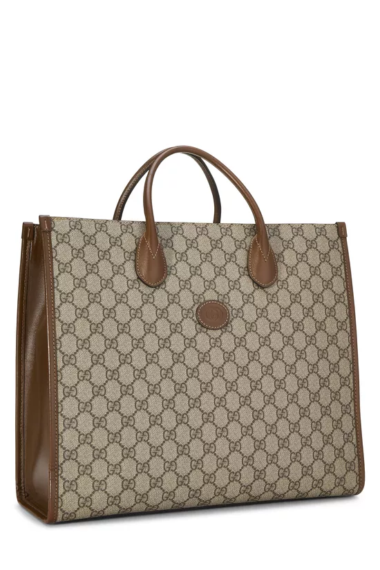 Original GG Supreme Canvas Interlocking Tote Medium, , large image number 1