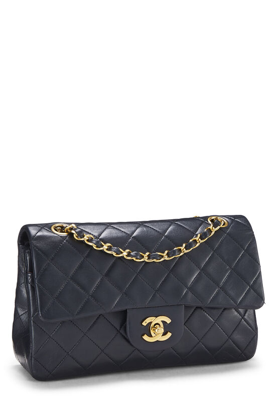 New 23P CHANEL Medium Large Classic Flap Coco Top Handle Black Caviar Gold  Bag