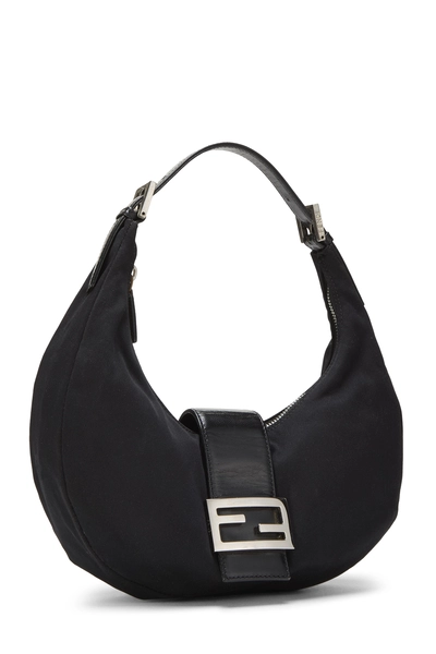 Black Jersey Crescent Moon Hobo Small, , large