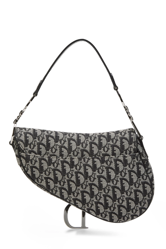 Black Trotter Canvas Saddle Bag, , large image number 3