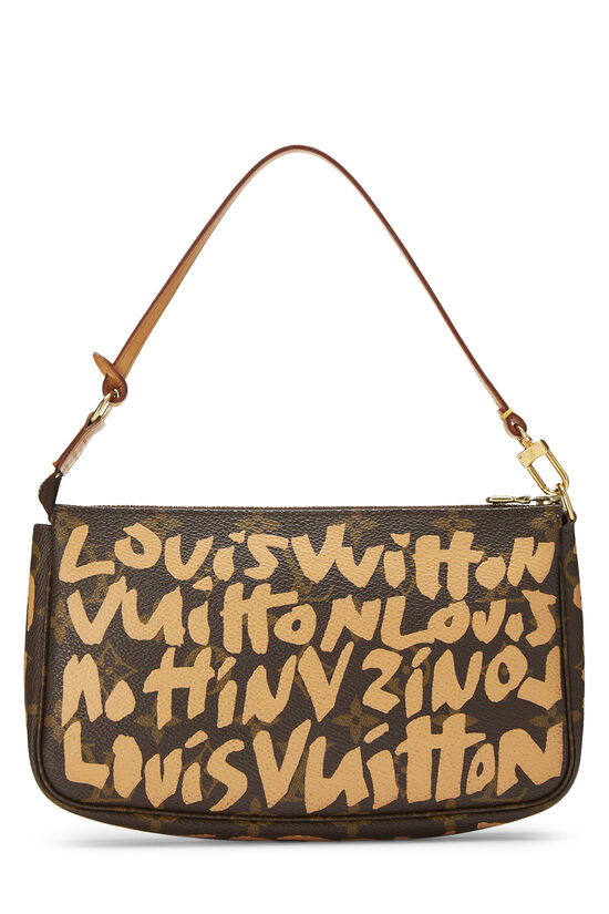Stephen Sprouse x Louis Vuitton Beige Monogram Graffiti Pochette Accessories, , large image number 3