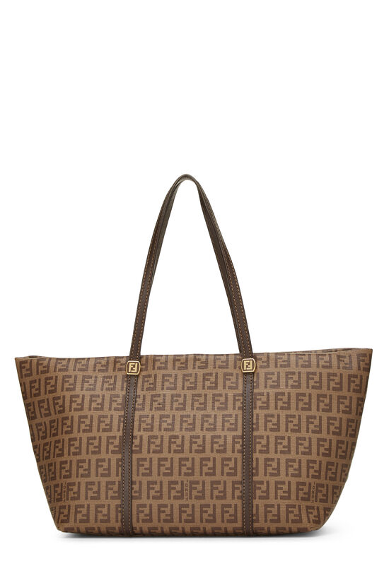 Brown Zucchino Coated Canvas Tote Small, , large image number 4