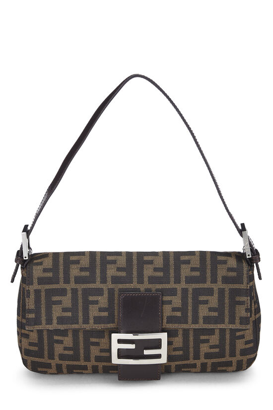 Brown Zucca Canvas Baguette, , large image number 0