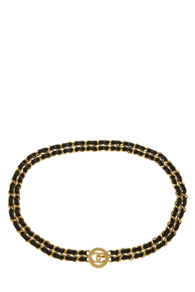 Gold 'CC' Chain Belt
