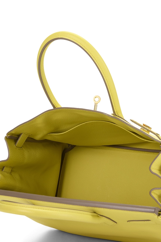 Lime Epsom Birkin 30, , large image number 6
