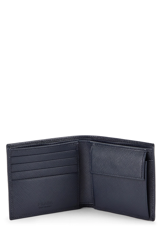 Navy Saffiano Bifold Wallet, , large image number 3