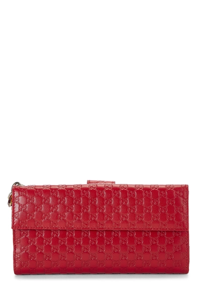 Red Guccissima Continental Wallet