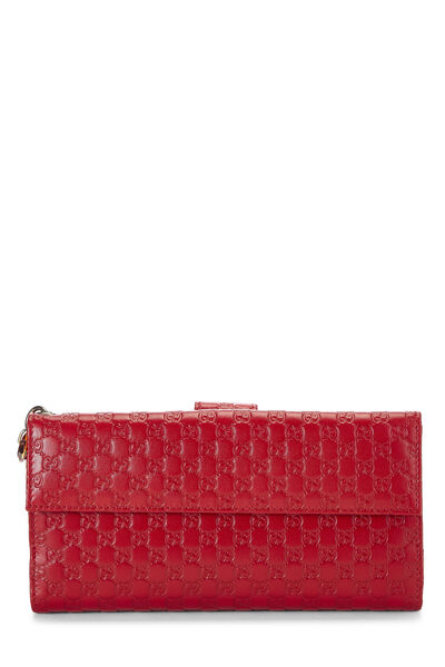 Red Guccissima Continental Wallet