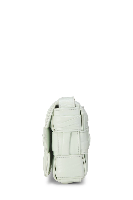 Green Maxi Intrecciato Plisse Cassette Small, , large image number 2