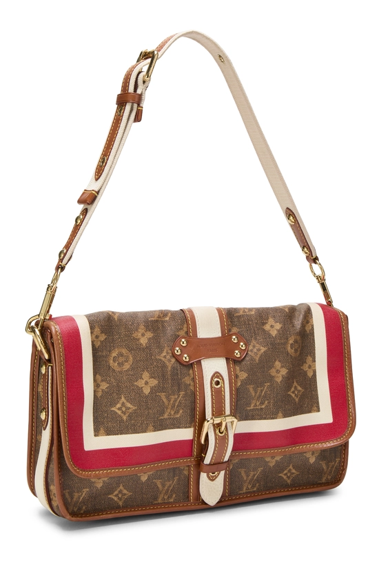 Brown Monogram Tisse Porte Rayures, , large image number 1