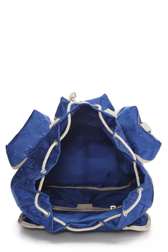 Blue GG Nylon Off The Grid Backpack, , large image number 5