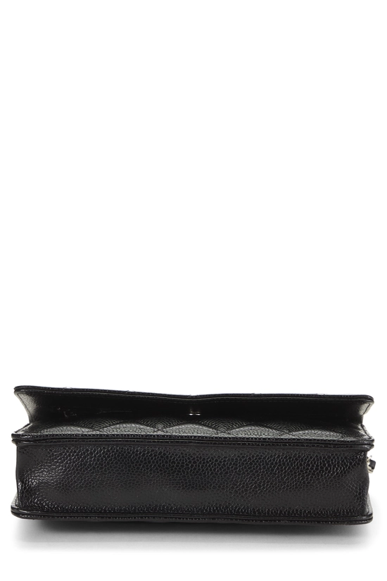 Black Caviar Classic Quilted Wallet On Chain (WOC), , large image number 4