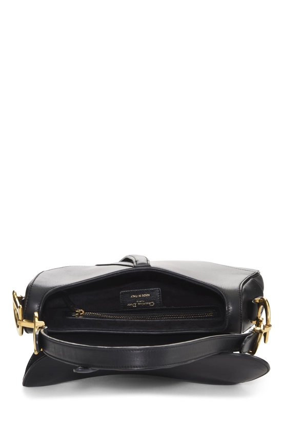 Black Calfskin Saddle Bag NM, , large image number 5