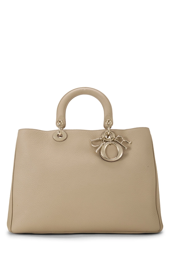 Beige Leather Diorissimo Large, , large image number 0