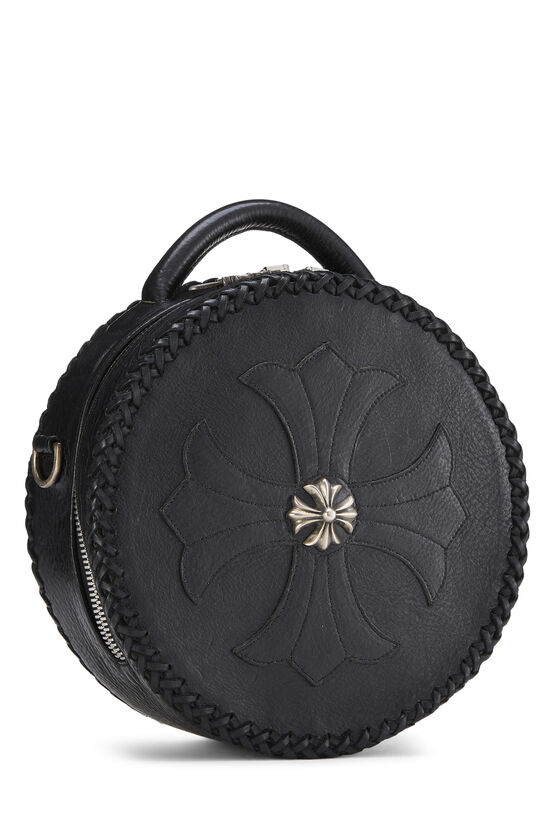 Black Leather Blue Moon Baby Shoulder Bag, , large image number 1