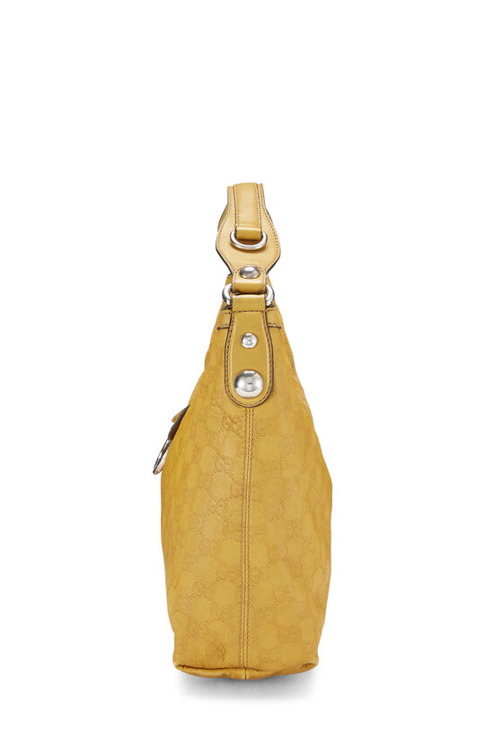 Yellow Guccissima Leather Icon Bit Hobo Bag, , large image number 4