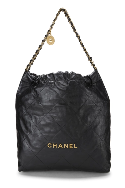 Chanel Black Calfskin Chanel 22 Medium