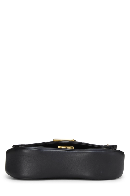 Black Calfskin Patches New Wave Shoulder Bag, , large image number 4