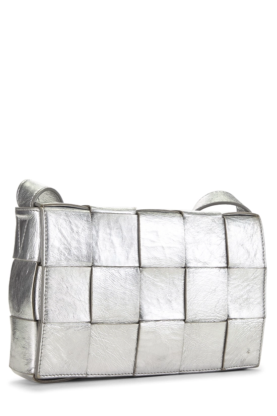 Silver Maxi Intrecciato Cassette, , large image number 1